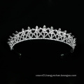 New Design Wedding Crystal Crown Silver Bridal Tiara Luxury Headpiece